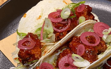 Korean Fried Chicken Tacos